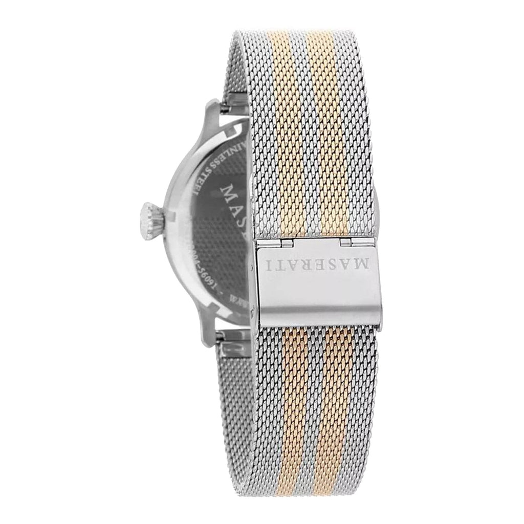 Maserati Epoca Silver Dial Two Tone Mesh Bracelet Watch For Men - R8853118005 Buy Now By Maserati