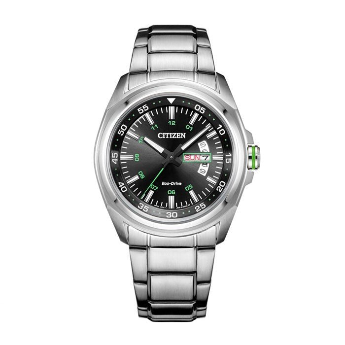 Citizen Eco Drive Urban Black Dial Silver Stainless Steel Watch For Men - AW0020-59EB Buy Now By Citizen
