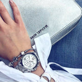 Michael Kors Bradshaw Chronograph Silver Dial Silver Steel Strap Watch for Women - MK6174 Buy Now By Michael Kors