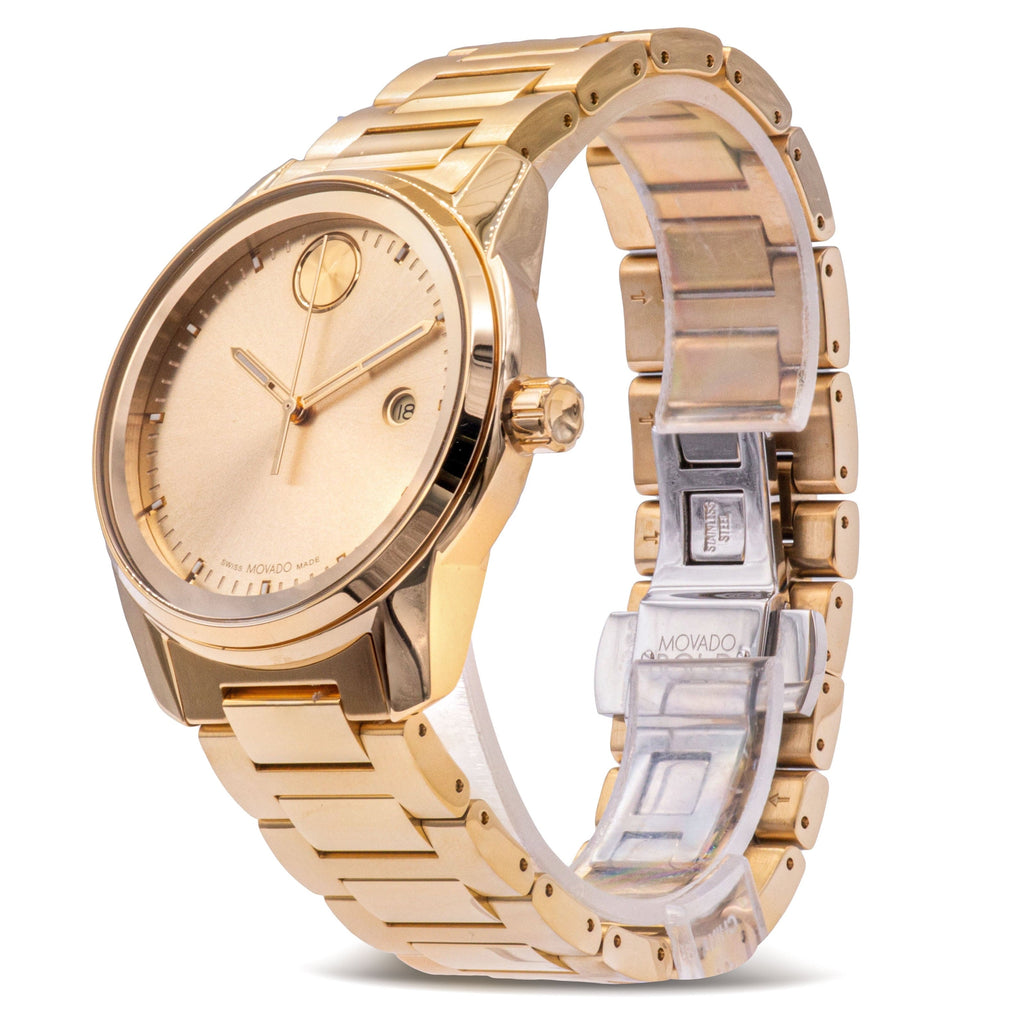 Movado Bold Verso Gold Dial Gold Steel Strap Watch for Men - 3600861 Buy Now By Movado