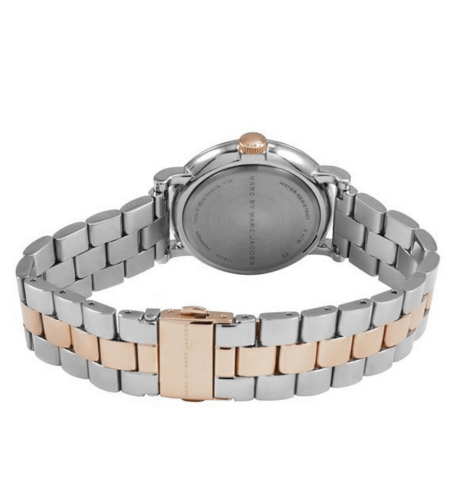 Marc Jacobs Baker White Dial Two Tone Steel Strap Watch for Women - MBM3312 Buy Now By Marc Jacobs