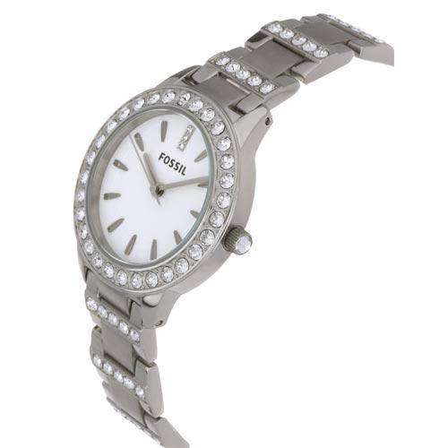 Fossil Jesse White Dial Silver Steel Strap Watch for Women - ES2362 Buy Now By Fossil