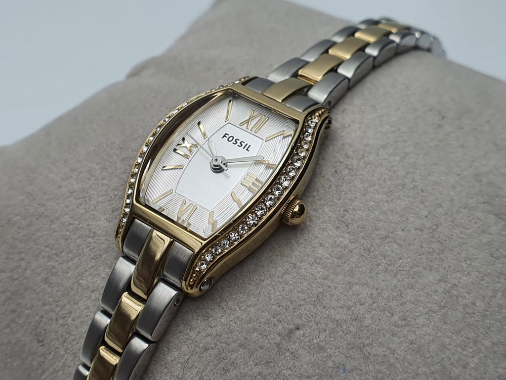 Fossil Molly Silver Dial Two Tone Steel Strap Watch for Women - ES3287 Buy Now By Fossil