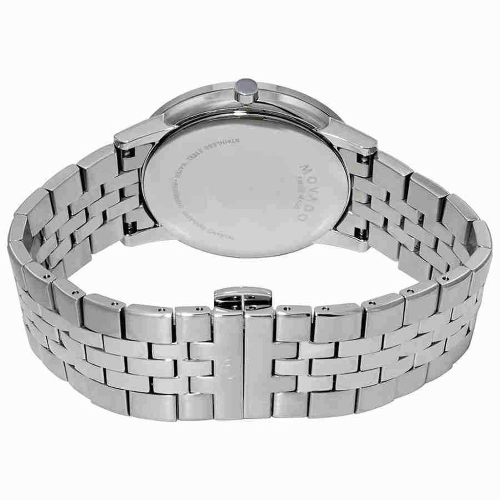Movado Museum Classic Black Dial Silver Steel Strap Watch for Men - 0607199 Buy Now By Movado