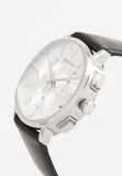 Calvin Klein Posh Silver Dial Black Leather Strap Watch for Men - K8Q371C6 Buy Now By Calvin Klein