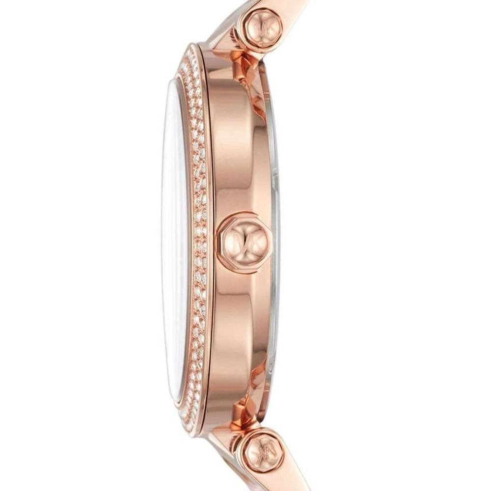Michael Kors Parker Mother of Pearl Pink Dial Two Tone Steel Strap Watch for Women - MK6402 Buy Now By Michael Kors