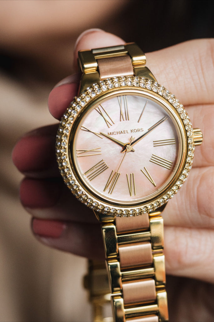 Michael Kors Taryn Rose Gold Dial Two Tone Steel Strap Watch For Women - MK6564 Buy Now By Michael Kors