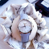 Tissot T Classic Couturier Silver Dial Light Blue Leather Strap Watch For Women - T035.210.16.031.02 Buy Now By Tissot