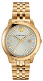 Versace V-Urban Quartz White Dial Gold Steel Strap Watch For Men - VELQ00719 Buy Now By Versace