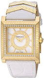Versace DV25 Diamonds White Dial White Leather Strap Watch For Women - VQF060015 Buy Now By Versace