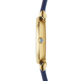 Emporio Armani Gianni T Bar Blue Dial Blue Leather Strap Watch For Women - AR1875 Buy Now By Emporio Armani