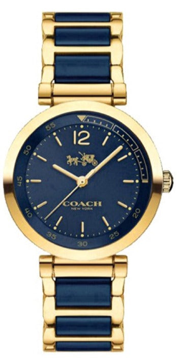 Coach Sport Ceramic Blue Dial Two Tone Steel Strap Watch for Women - 14502462 Buy Now By Coach