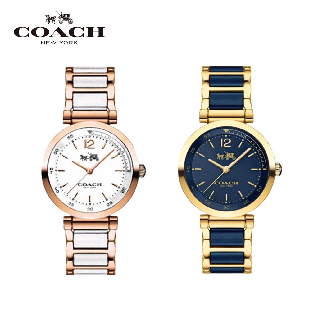 Coach Sport White Dial Two Tone Steel Strap Watch for Women - 14502463 Buy Now By Coach