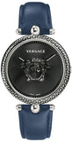 Versace Palazzo Empire Black Dial Blue Leather Strap Watch for Women - VCO080017 Buy Now By Versace