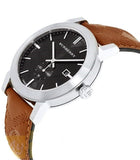 Burberry The City Black Dial Brown Leather Strap Watch for Men - BU9905 Buy Now By Burberry