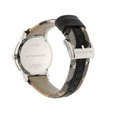 Burberry The City White Dial Black Haymarket Leather Strap Watch for Women - BU9150 Buy Now By Burberry