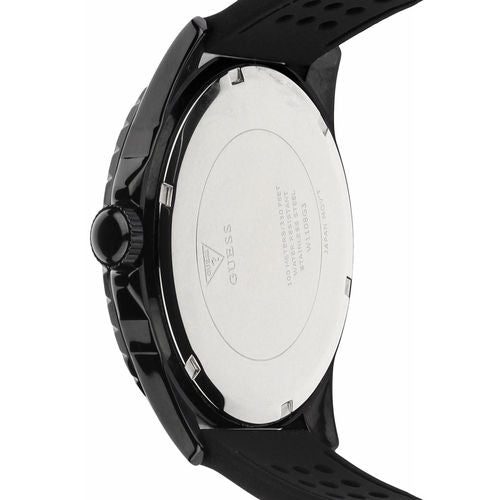 Guess Odyssey Quartz Black Dial Black Silicone Strap Watch For Men - W1108G3 Buy Now By Guess