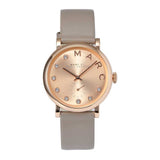 Marc Jacobs Baker Rose Gold Dial Grey Leather Strap Watch for Women - MBM1400 Buy Now By Marc Jacobs