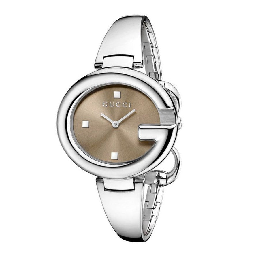 Gucci Guccissima Brown Dial Silver Steel Strap Watch For Women - YA134302 Buy Now By Gucci