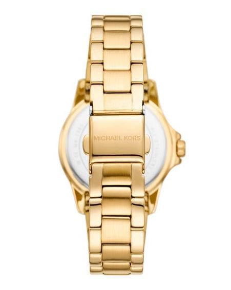 Michael Kors Everest Three-Hand Mother of Pearl White Dial Gold Steel Strap Watch For Women - MK7363 Buy Now By Michael Kors