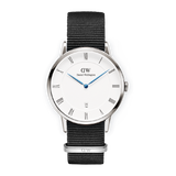 Daniel Wellington Dapper Cornwall White Dial Black Nylon Strap Watch for Women - DW00100264 Buy Now By Daniel Wellington
