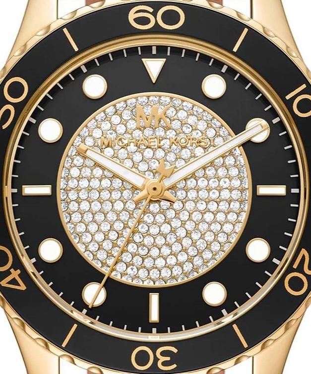 Michael Kors Runway Quartz Black Dial Brown Leather Strap Watch For Women - MK6979 Buy Now By Michael Kors