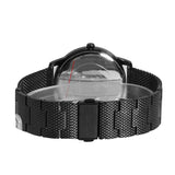 Guess Richmond Black Dial Black Mesh Bracelet Watch for Men - W1263G3 Buy Now By Guess