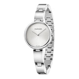 Calvin Klein Wavy Silver Dial Silver Steel Strap Watch for Women - K9U23146 Buy Now By Calvin Klein