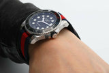 Gucci Dive Black Dial Red & Blue Nylon Strap Watch For Men - YA136210 Buy Now By Gucci