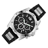 Guess Intrepid Chronograph Black Dial Two Tone Steel Strap Watch for Men - W0167G1 Buy Now By Guess