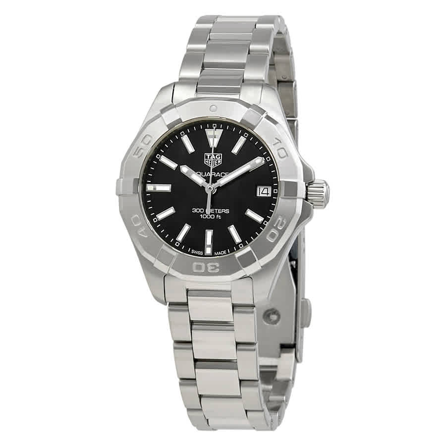 Tag Heuer Aquaracer Black Dial Silver Steel Strap Watch for Women - WBD1310.BA0740 Buy Now By Tag Heuer
