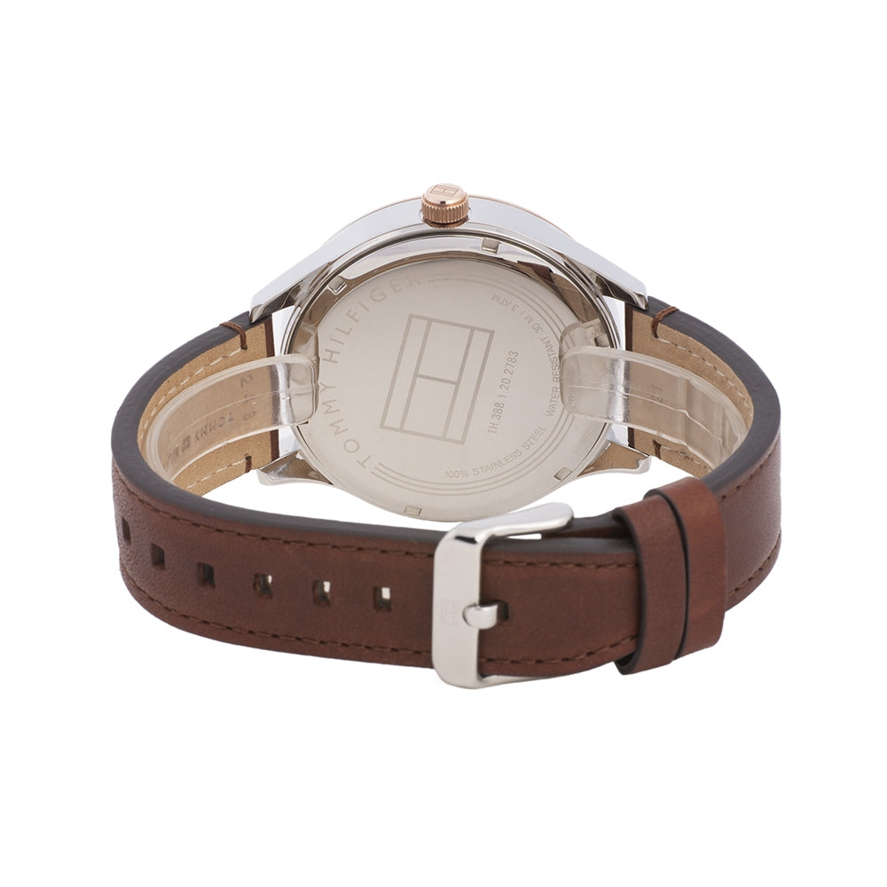 Tommy Hilfiger Spencer Blue Dial Brown Leather Strap Watch for Men - 1791642 Buy Now By Tommy Hilfiger