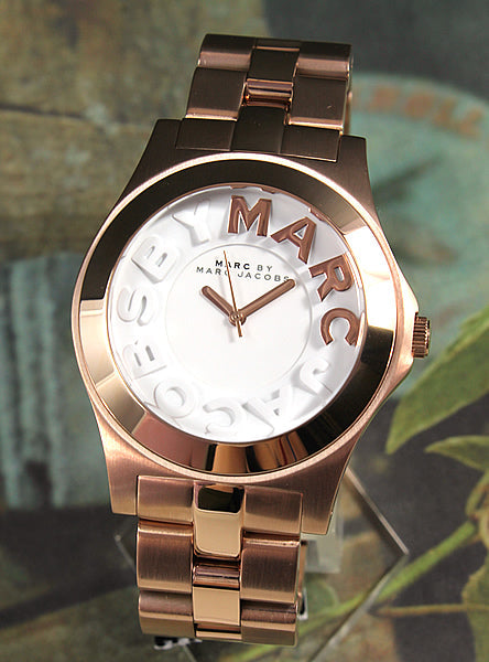 Marc Jacobs Rivera White Dial Rose Gold Steel Strap Watch for Women - MBM3135 Buy Now By Marc Jacobs