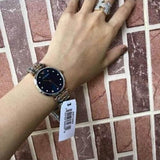 Emporio Armani Gianni T Bar Crystal Blue Dial Two Tone Steel Strap Watch For Women - AR11092 Buy Now By Emporio Armani