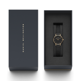 Daniel Wellington Classic Petite Pressed Ashfield Black Dial Black Mesh Bracelet Watch For Women - DW00100441 Buy Now By Daniel Wellington