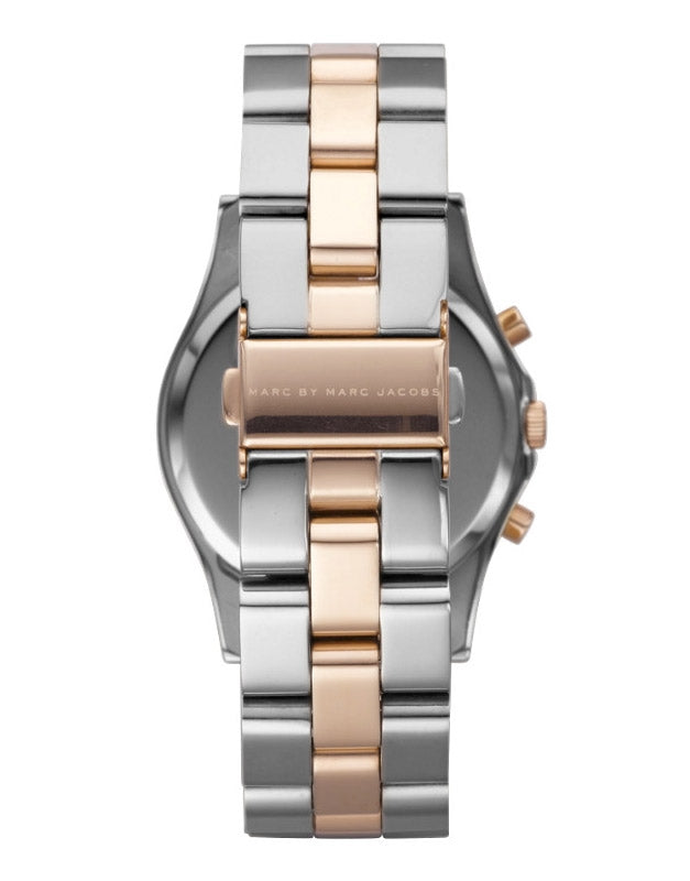 Marc Jacobs Henry Chronograph Silver Dial Two Tone Steel Strap Watch for Women - MBM3106 Buy Now By Marc Jacobs