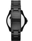 Fossil Cecile Multi Function Crystals Black Dial Black Steel Strap Watch for Women - AM4522 Buy Now By Fossil