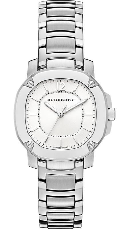 Burberry The Britain Silver Dial Silver Steel Strap Watch for Women - BBY1703 Buy Now By Burberry