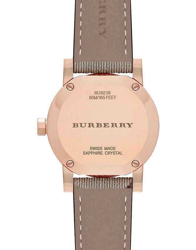 Burberry The City Pink Dial Brown Leather Strap Watch for Women - BU9236 Buy Now By Burberry