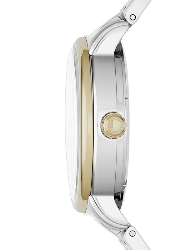 Marc Jacobs Fergus Silver Dial Two Tone Steel Strap Watch for Women - MBM3426 Buy Now By Marc Jacobs