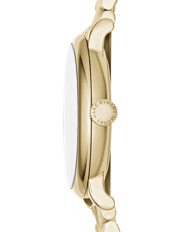 Marc Jacobs Baker White Dial Gold Steel Strap Watch for Women - MBM3440 Buy Now By Marc Jacobs