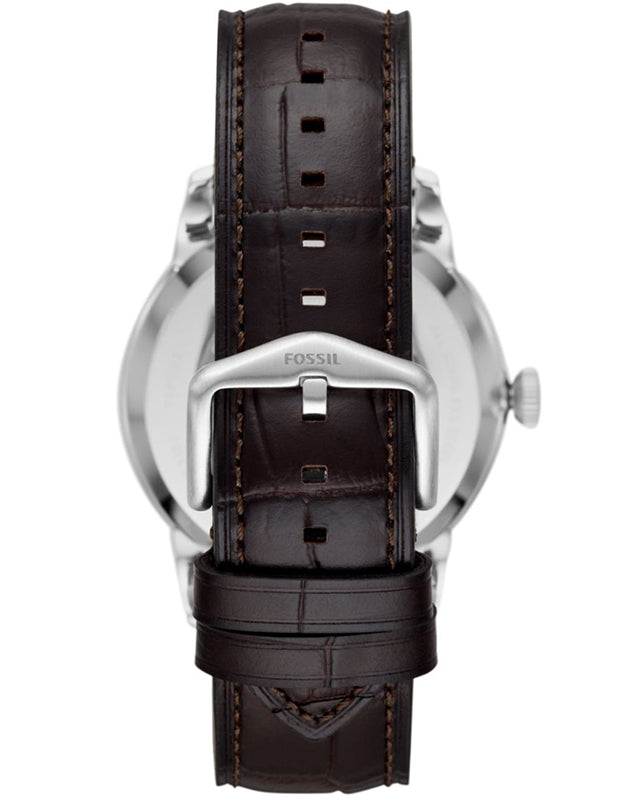 Fossil Townsman Automatic Chronograph White Dial Blue Leather Strap Watch for Men - ME3167 Buy Now By Fossil