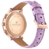 Swarovski Octea Lux Chrono Purple Dial Purple Leather Strap Watch for Women - 5632263 Buy Now By Swarovski