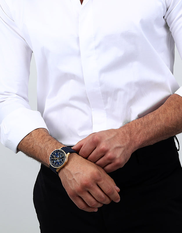 Maserati SFIDA Chronograph Blue Dial Blue Rubber Strap Watch For Men - R8871640004 Buy Now By Maserati