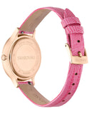 Swarovski Octea Nova Pink Dial Pink Leather Strap Watch for Women - 5650030 Buy Now By Swarovski