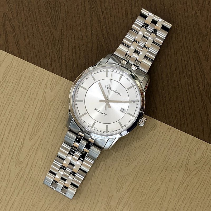 Calvin Klein Infinity Automatic Silver Dial Silver Steel Strap Watch for Men - K5S34146 Buy Now By Calvin Klein