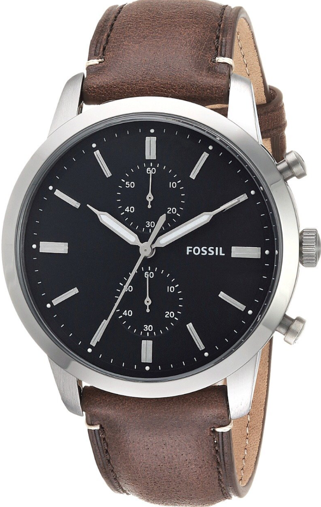 Fossil Townsman Chronograph Black Dial Brown Leather Strap Watch for Men - FS5280 Buy Now By Fossil