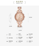 Michael Kors Sofie Chronograph Rose Gold Dial Rose Gold Steel Strap Watch For Women - MK6560 Buy Now By Michael Kors