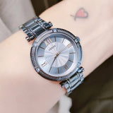 Guess Park Ave Analog Quartz Blue Dial Blue Steel Strap Watch For Women - W0767L4 Buy Now By Guess