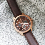 Maserati Successo Brown Dial Brown Leather Strap Watch For Men - R8871621004 Buy Now By Maserati
